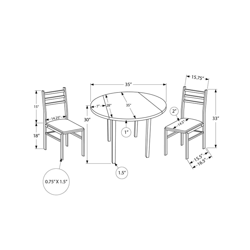 Monarch 3 pc Dinette I 1003 IMAGE 8