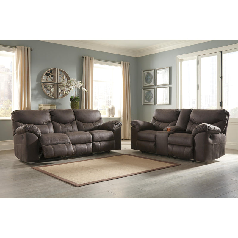 Signature Design by Ashley Boxberg Reclining Leather Look Sofa 3380388C IMAGE 5