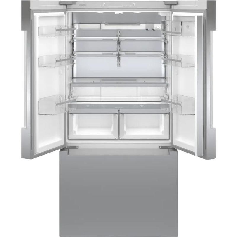 Bosch 36-inch, 20.8 cu.ft. Counter-Depth French 3-Door Refrigerator with FarmFresh System™ B36CT81ENS - 178803 IMAGE 2