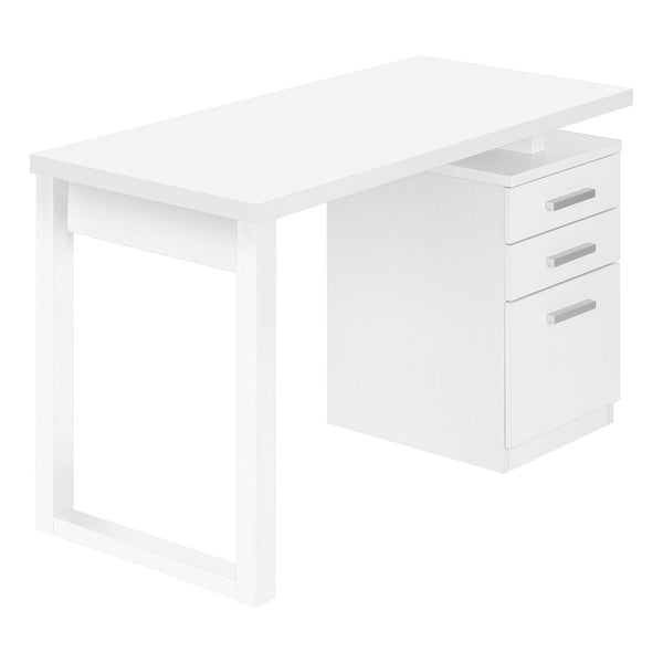 Monarch I 7690 Left/Right Computer Desk - White IMAGE 1