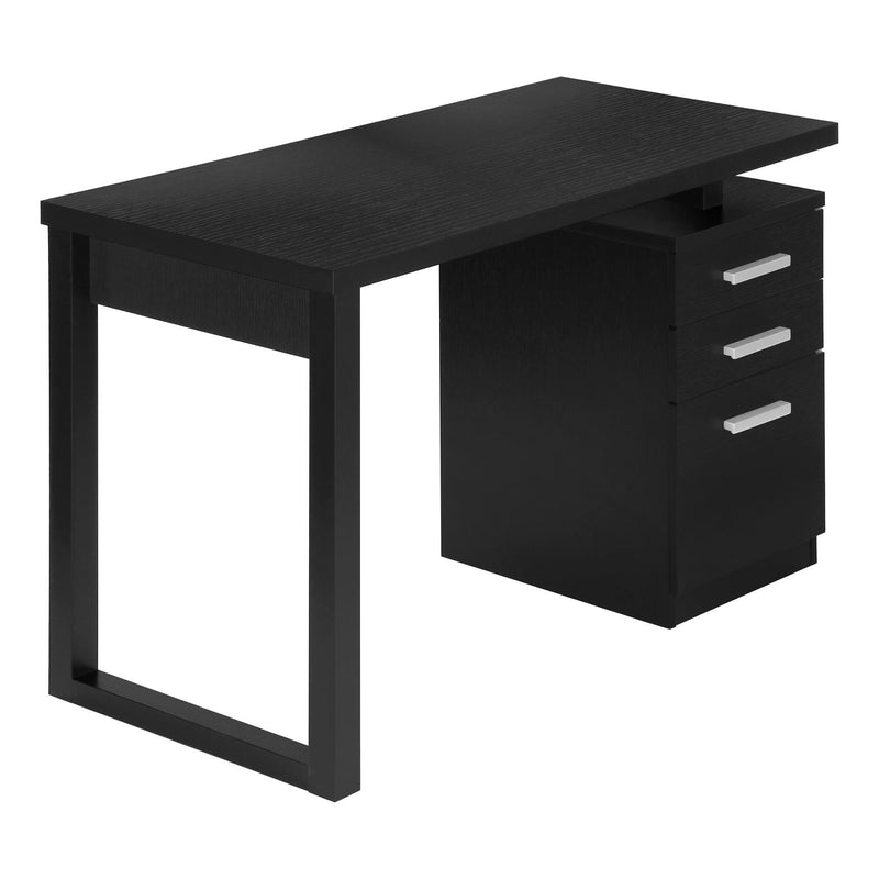 Monarch I 7691 Left/Right Computer Desk - Black IMAGE 1