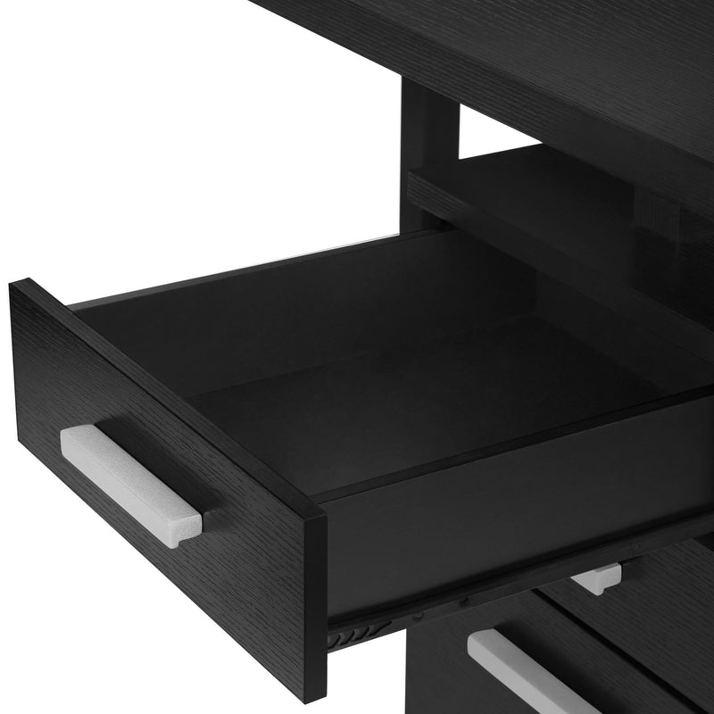 Monarch I 7691 Left/Right Computer Desk - Black IMAGE 7