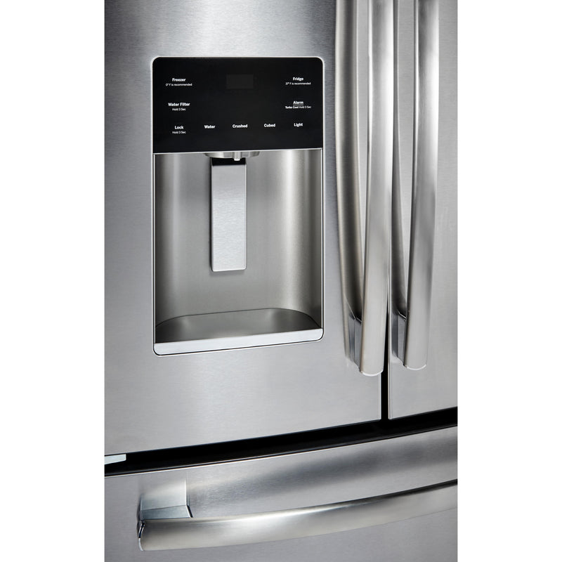 GE Profile 33-inch, 17.5 cu. ft. French 3-Door Refrigerator with Water and Ice Dispenser PYE18HYRKFS IMAGE 6