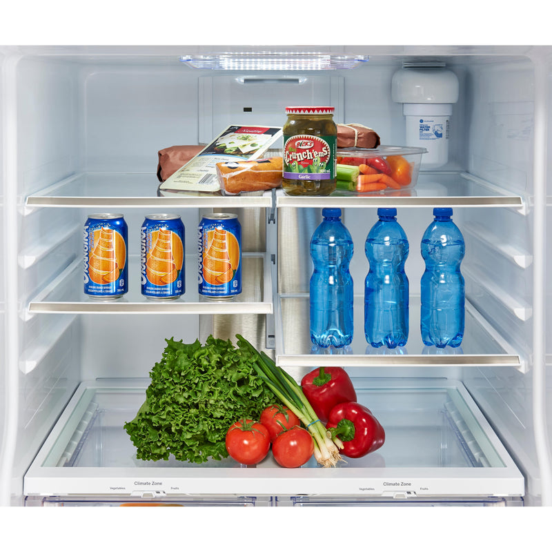 GE Profile 33-inch, 17.5 cu. ft. French 3-Door Refrigerator with Water and Ice Dispenser PYE18HYRKFS IMAGE 8