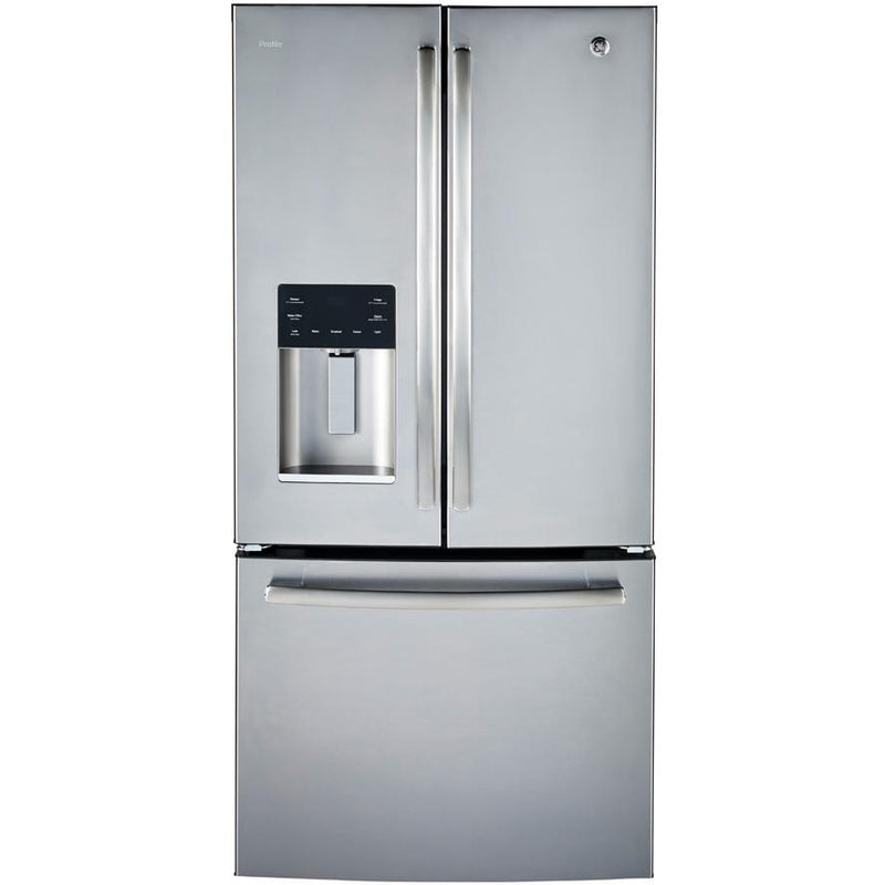 GE Profile 33-inch, 23.6 cu. ft. French 3-Door Refrigerator with Water and Ice Dispensing System PFE24HYRKFS - 180550 IMAGE 1