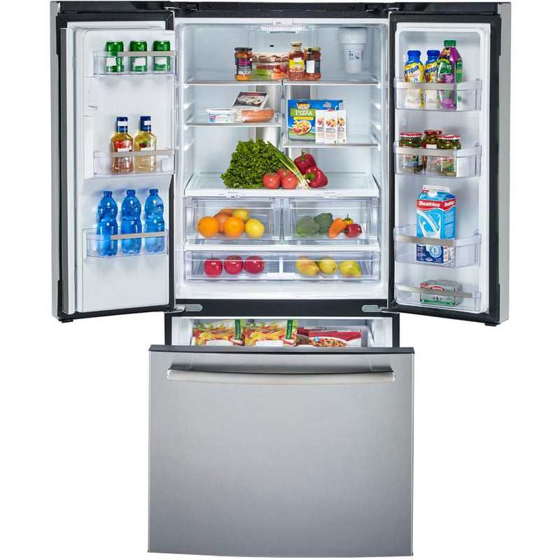 GE Profile 33-inch, 23.6 cu. ft. French 3-Door Refrigerator with Water and Ice Dispensing System PFE24HYRKFS - 180550 IMAGE 3