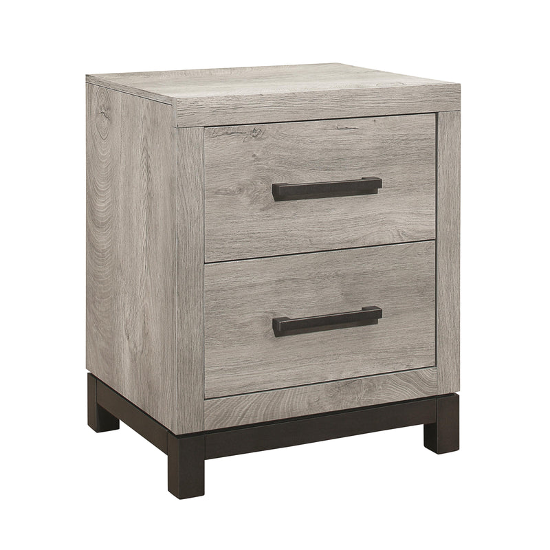 Mazin Furniture Zephyr 2-Drawer Nightstand 184170 IMAGE 2