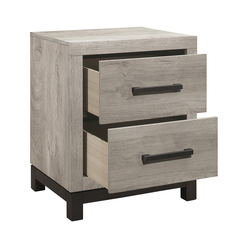 Mazin Furniture Zephyr 2-Drawer Nightstand 184170 IMAGE 3