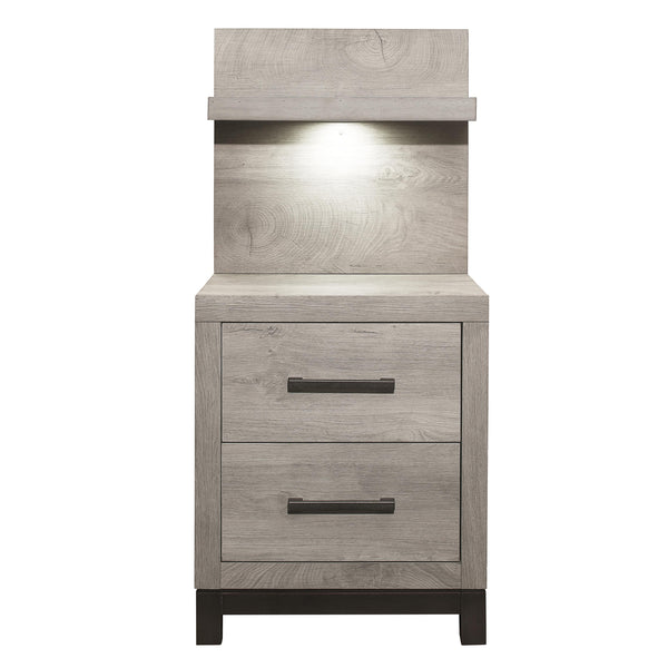 Mazin Furniture Zephyr 2-Drawer Nightstand 184170-1 IMAGE 1