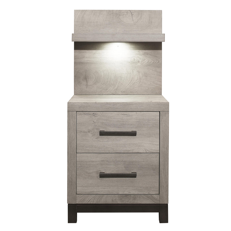 Mazin Furniture Zephyr 2-Drawer Nightstand 184170-1 IMAGE 1