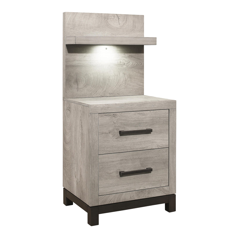 Mazin Furniture Zephyr 2-Drawer Nightstand 184170-1 IMAGE 2