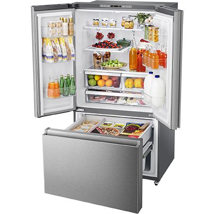 Hisense 36-inch, 26.6 cu. ft. Freestanding French 3-Door Refrigerator RF27A3FSE - 179168 IMAGE 3