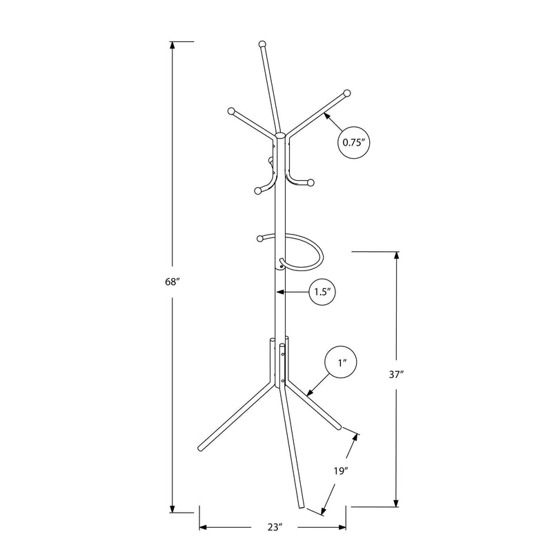 Monarch I 2163 Coat Rack IMAGE 5