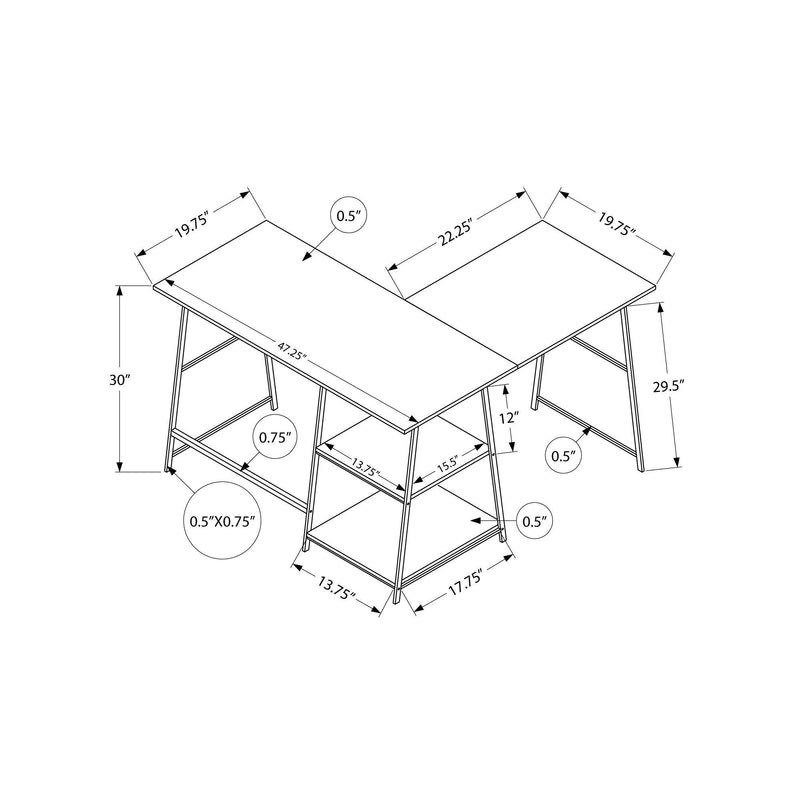 Monarch I 7590 Computer Desk IMAGE 10