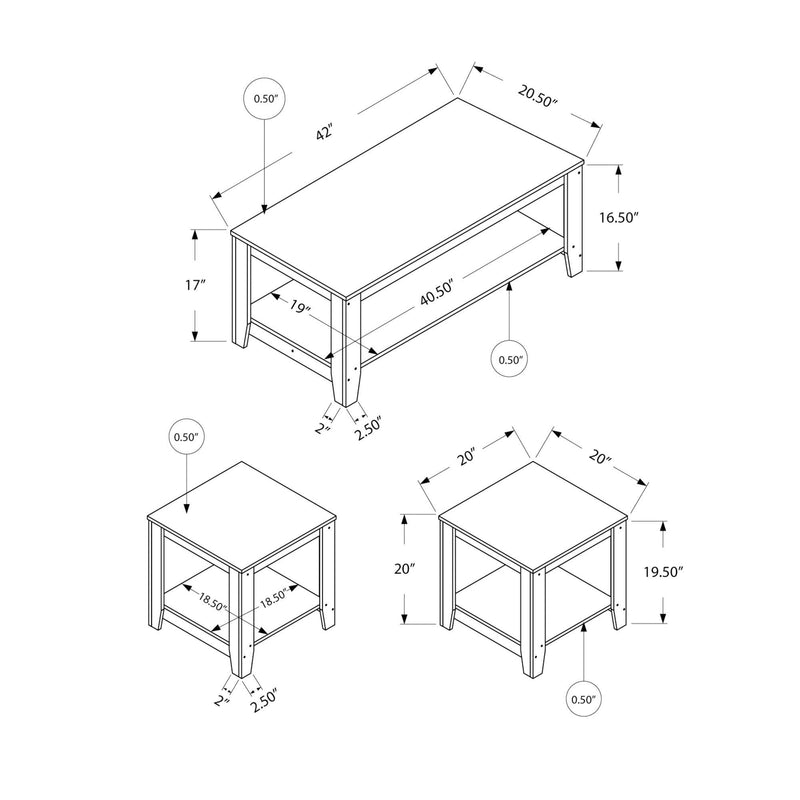 Monarch Occasional Table Set I 7880P IMAGE 5