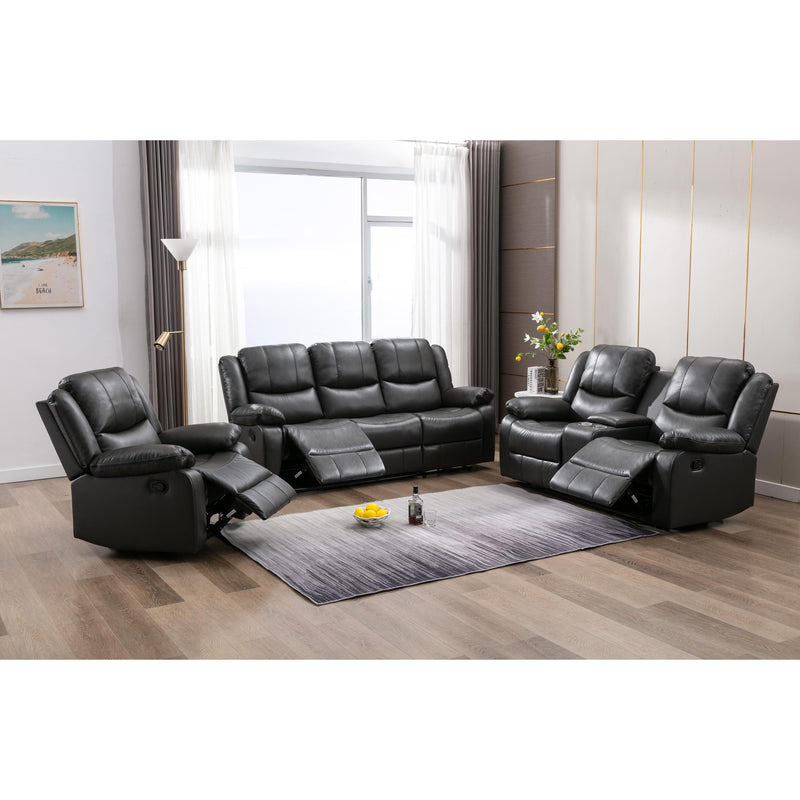 Mazin Furniture McLeod Reclining Bonded Leather Sofa 179926 IMAGE 6