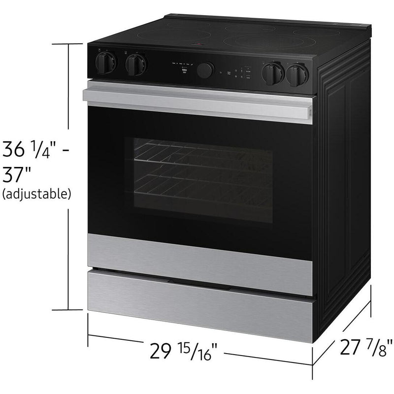 Samsung 6.3 cu. ft. Bespoke Smart Slide-In Electric Range NSE6DG8700SR/AC IMAGE 11