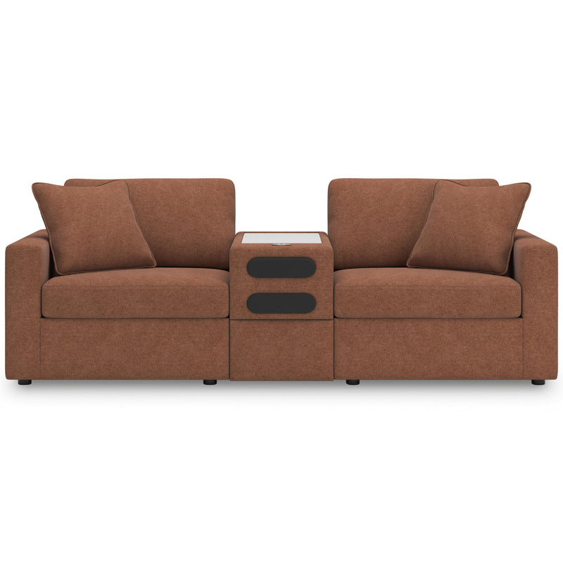 Signature Design by Ashley Modmax Stationary Fabric Loveseat with Console 182938-182939-182940 IMAGE 2