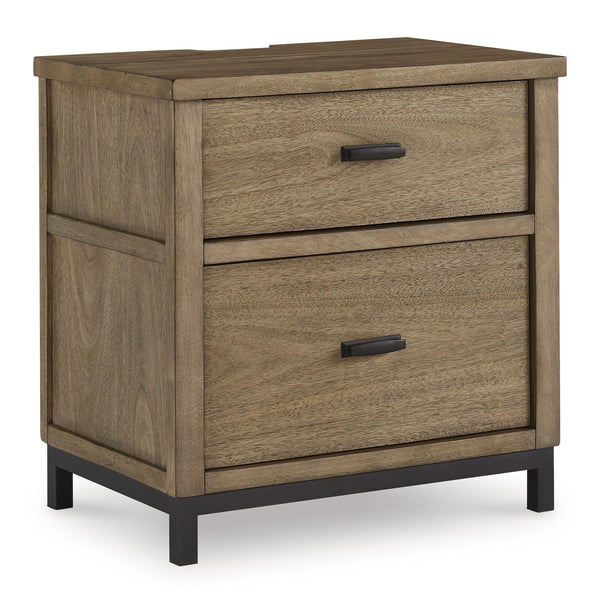 Benchcraft Tomtyn B622-92 Two Drawer Night Stand IMAGE 1