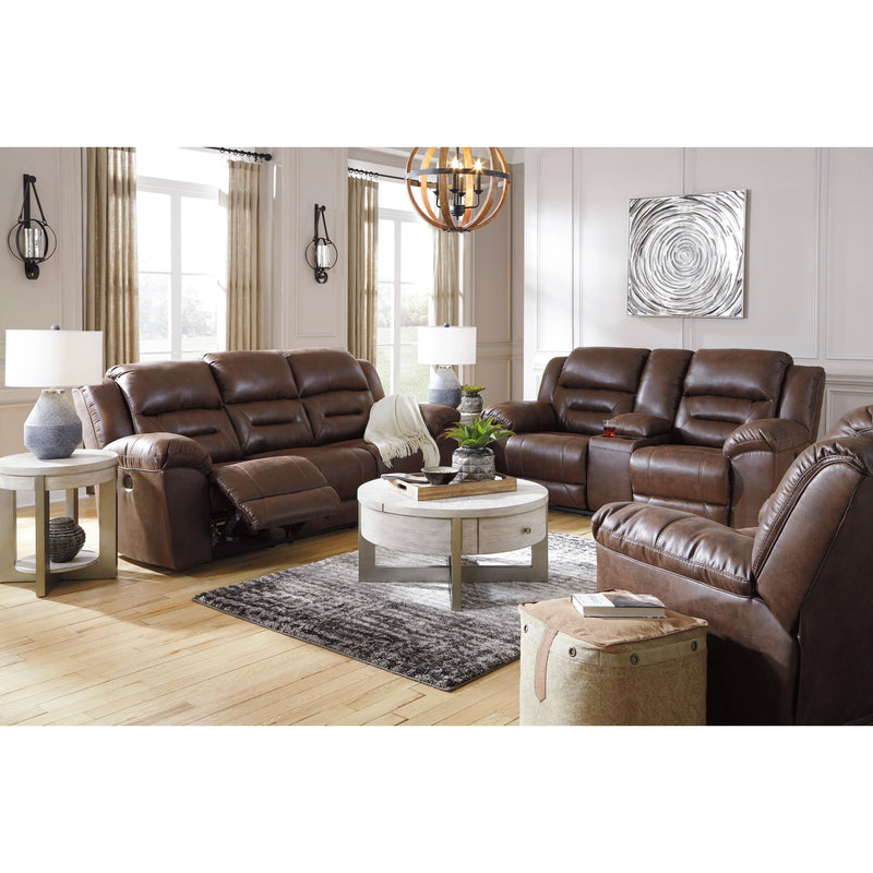 Signature Design by Ashley Stoneland Power Reclining Leather Look Sofa 3990487C IMAGE 9