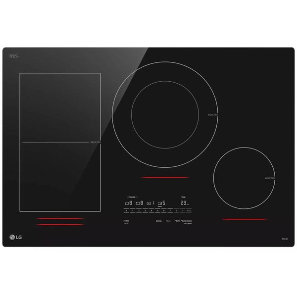 LG 30-inch Built-In Induction Cooktop with UltraHeat™ CBIH3017BE IMAGE 1