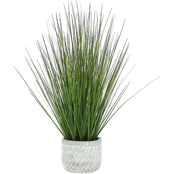 Monarch I 9574 Artificial Plant Indoor Grass in Cement IMAGE 1