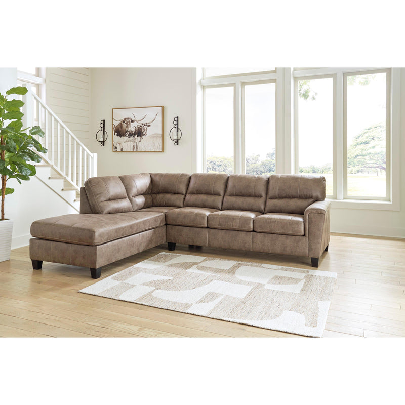 Signature Design by Ashley Navi Leather Look 2 pc Sectional ASY1083 IMAGE 3