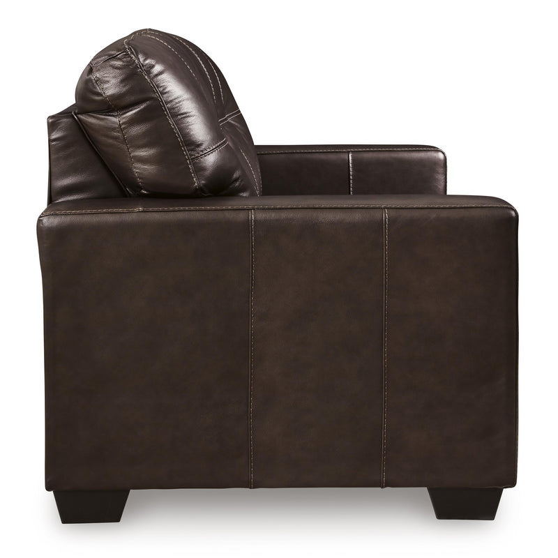 Signature Design by Ashley Santorine Stationary Leather Match Loveseat 2170635C IMAGE 3