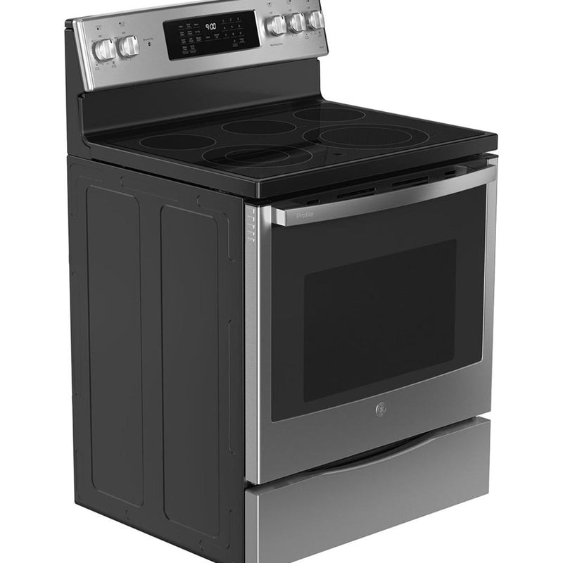 GE Profile 30-inch Freestanding Electric Range with True Convection Technology PCB900YVFS IMAGE 6