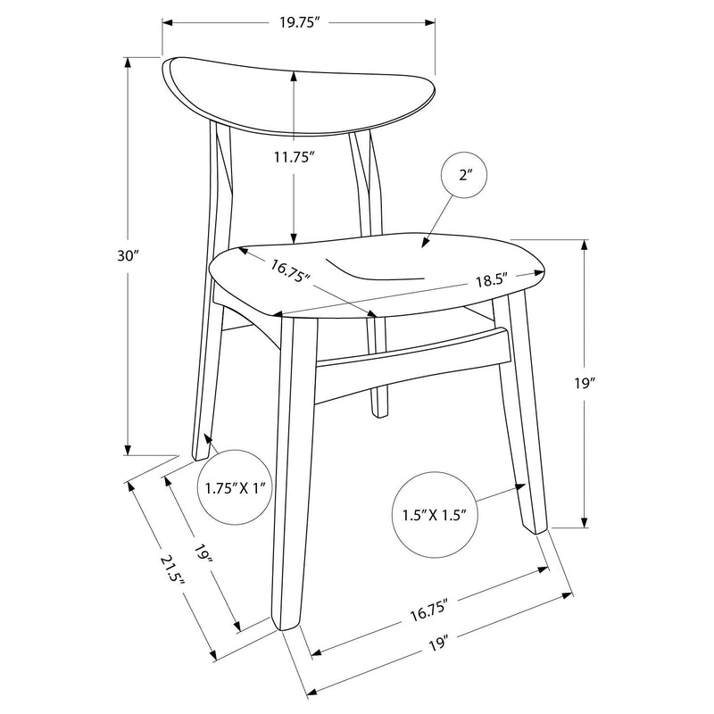 Monarch Dining Chair I 1365 IMAGE 3