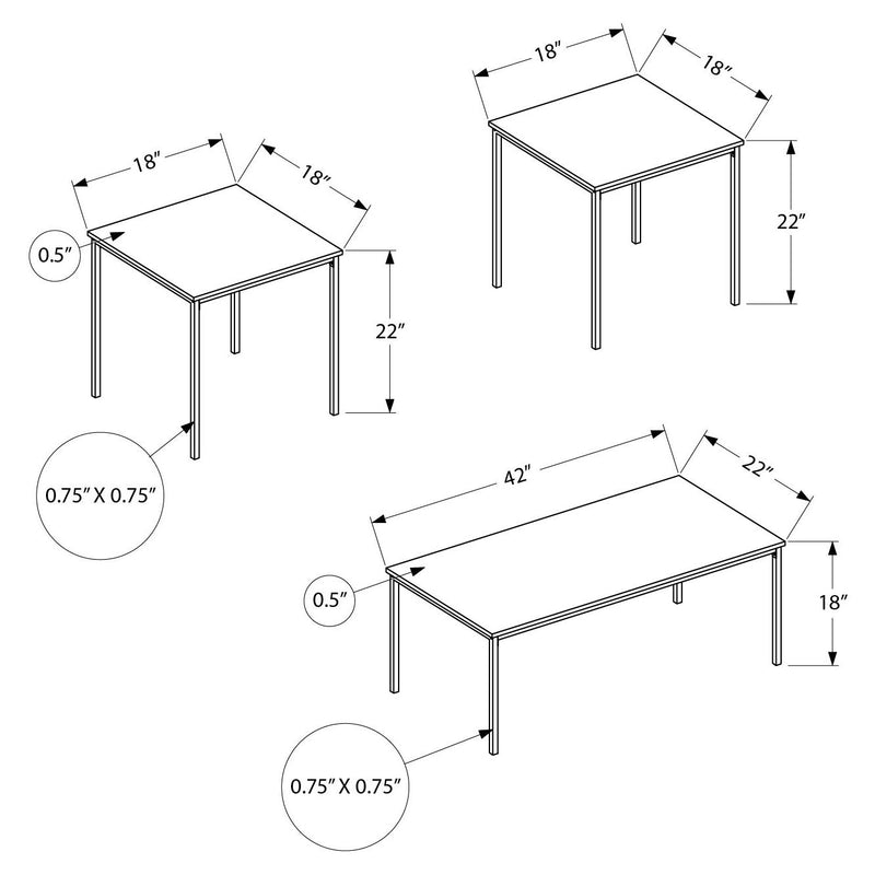 Monarch Occasional Table Set I 7893P IMAGE 12