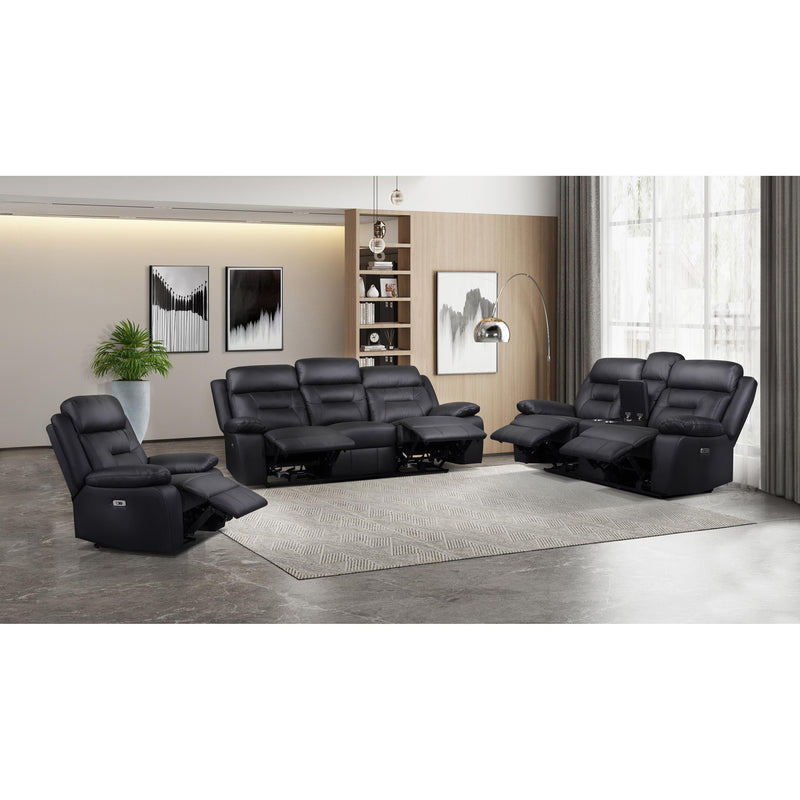 Mazin Furniture Laconia Power Glider Leather Match Recliner 184079 IMAGE 8