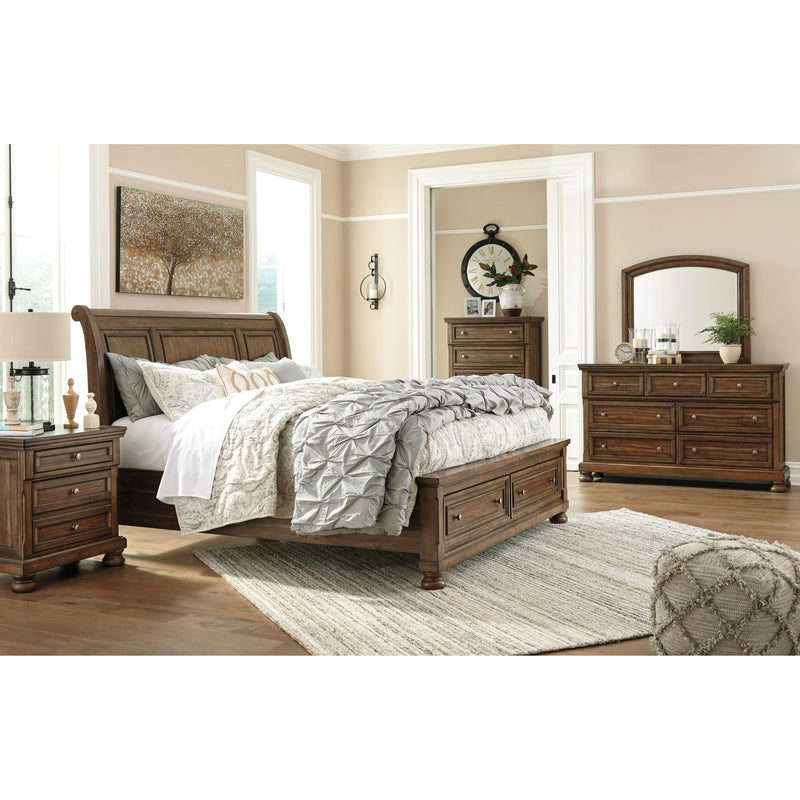 Signature Design by Ashley Flynnter B719 6 pc Queen Sleigh Storage Bedroom Set IMAGE 1