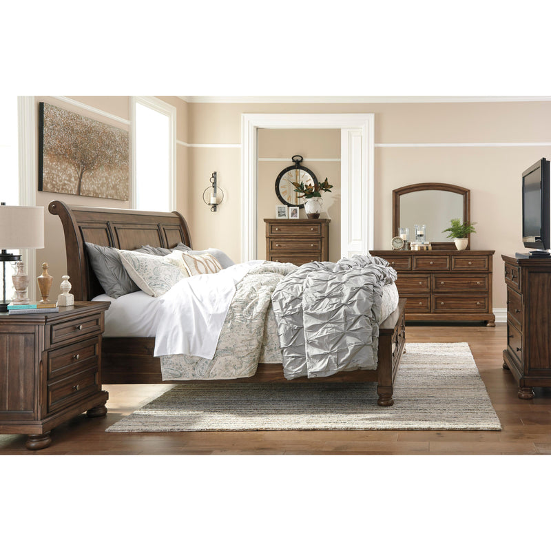 Signature Design by Ashley Flynnter B719 6 pc Queen Sleigh Storage Bedroom Set IMAGE 2