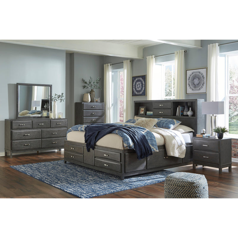 Signature Design by Ashley Caitbrook B476 6 pc Queen Bookcase Storage Bedroom Set IMAGE 1