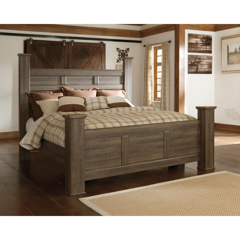 Signature Design by Ashley Juararo B251 7 pc King Poster Bedroom Set IMAGE 2