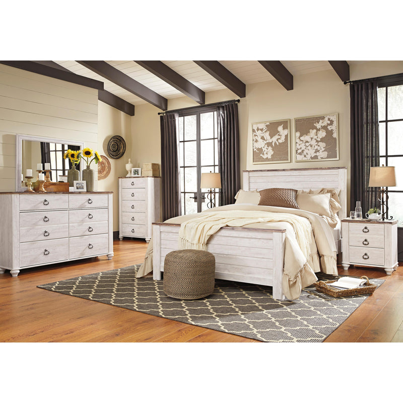 Signature Design by Ashley Willowton B267B35 7 pc Queen Panel Bedroom Set IMAGE 1