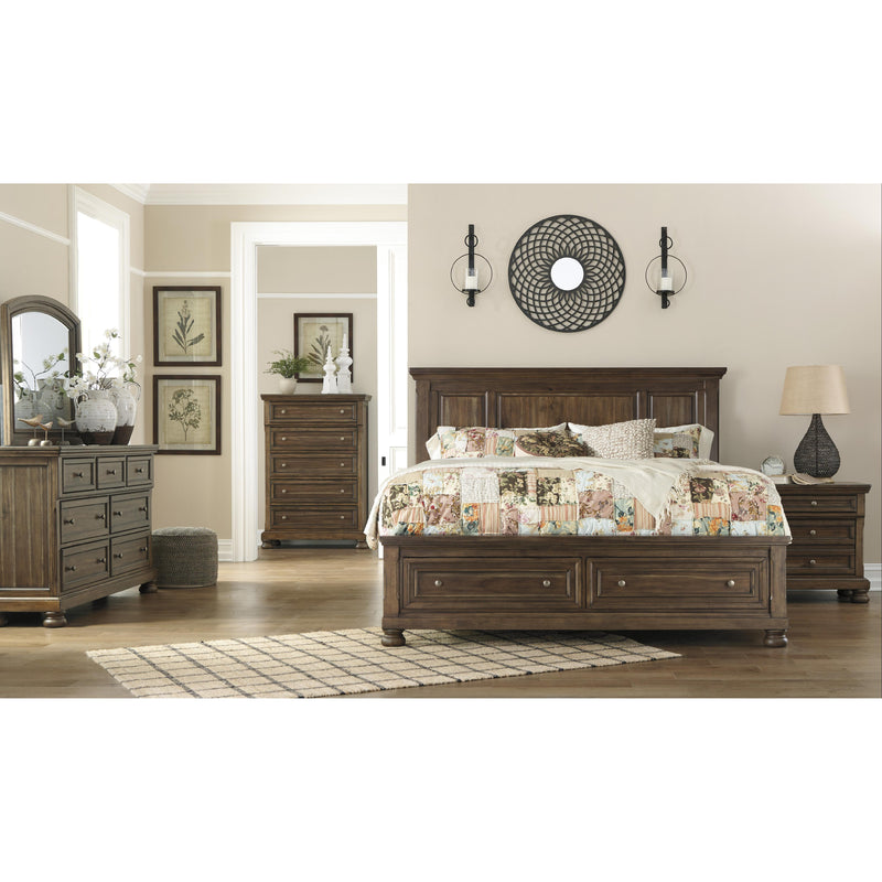 Signature Design by Ashley Flynnter B719B19 6 pc Queen Panel Storage Bedroom Set IMAGE 1