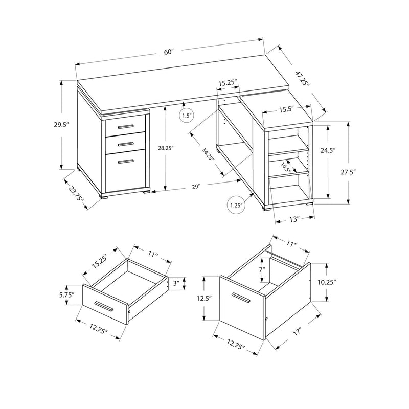 Monarch Office Desks Corner Desks M1168 IMAGE 11