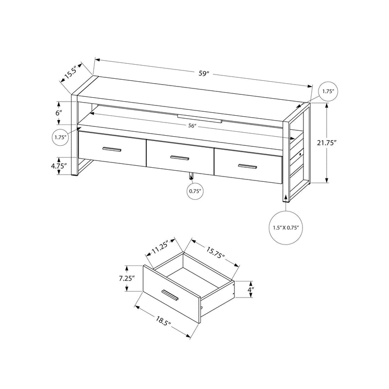 Monarch TV Stand with Cable Management M1242 IMAGE 5