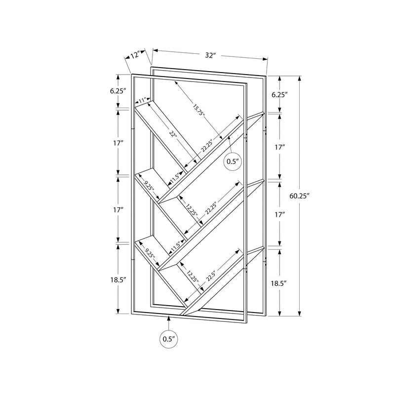 Monarch Bookcases 5+ Shelves M0296 IMAGE 11