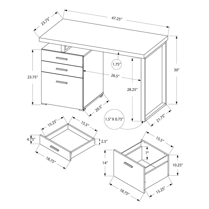 Monarch Office Desks Desks M1418 IMAGE 5