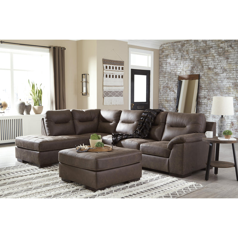 Signature Design by Ashley Maderla Leather Look 2 pc Sectional ASY3118 IMAGE 3