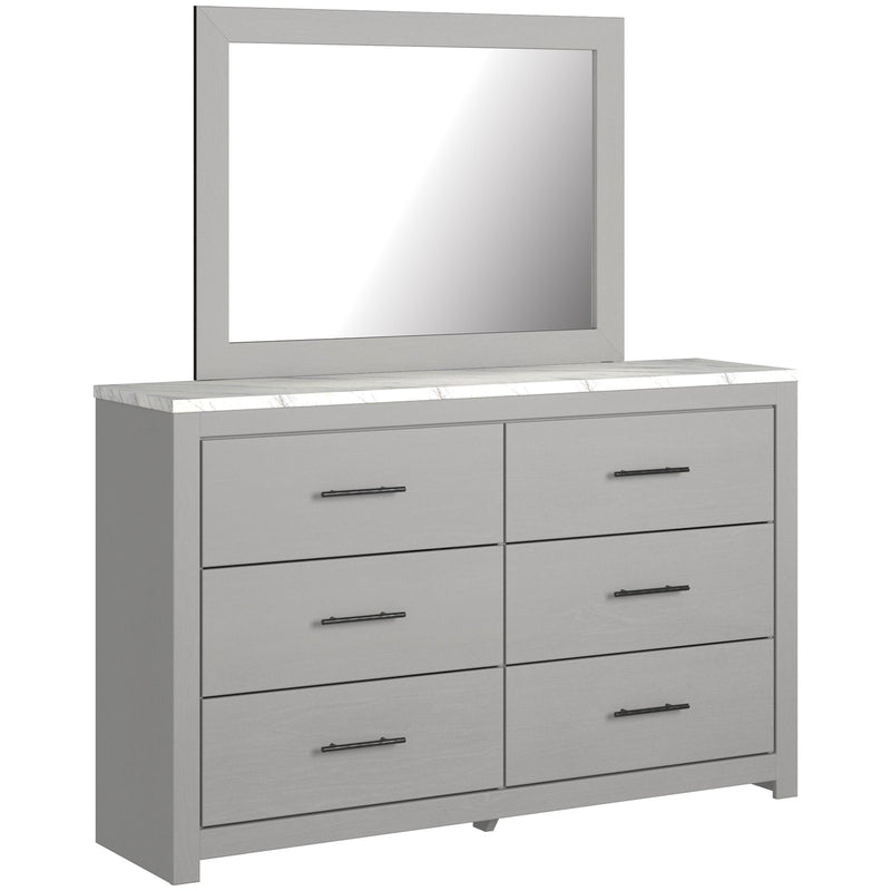 Signature Design by Ashley Cottonburg 6-Drawer Dresser with Mirror 176366/67 IMAGE 1