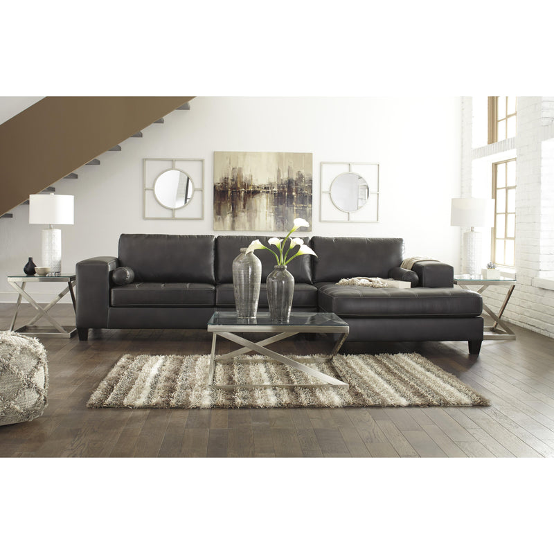 Signature Design by Ashley Nokomis Leather Look 2 pc Sectional 176264/176205 IMAGE 6