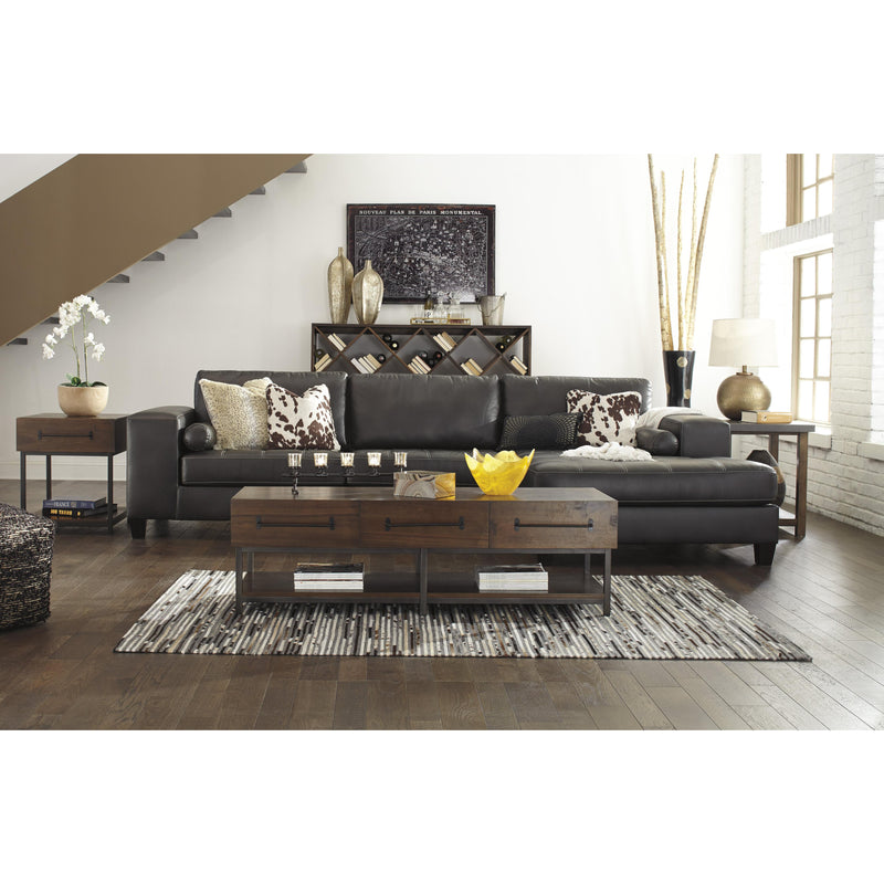 Signature Design by Ashley Nokomis Leather Look 2 pc Sectional 176264/176205 IMAGE 8