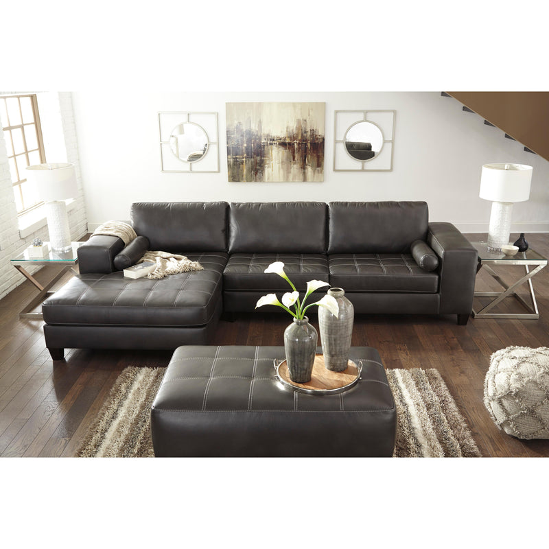 Signature Design by Ashley Nokomis Leather Look 2 pc Sectional 176262/176263 IMAGE 10