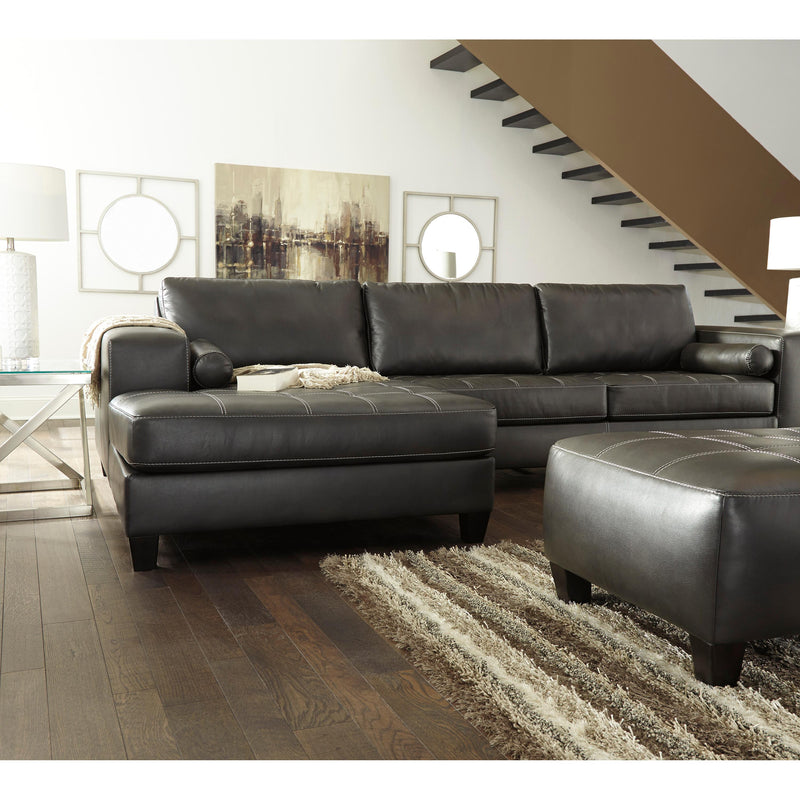 Signature Design by Ashley Nokomis Leather Look 2 pc Sectional 176262/176263 IMAGE 4