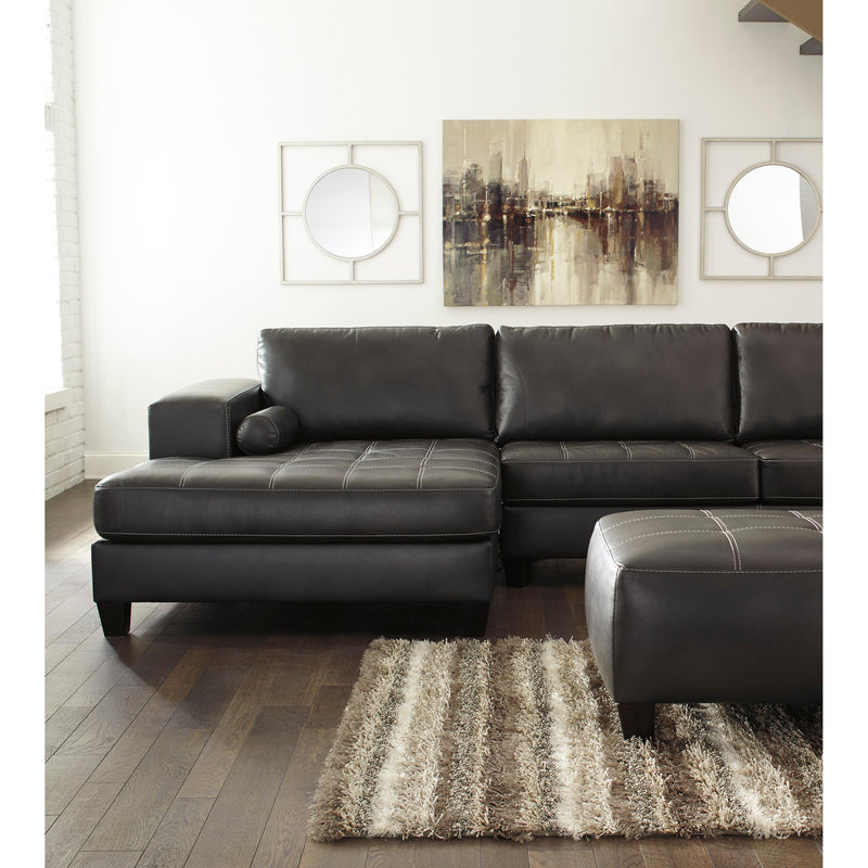 Signature Design by Ashley Nokomis Leather Look 2 pc Sectional 176262/176263 IMAGE 5