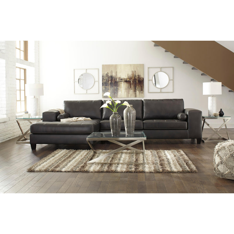 Signature Design by Ashley Nokomis Leather Look 2 pc Sectional 176262/176263 IMAGE 6